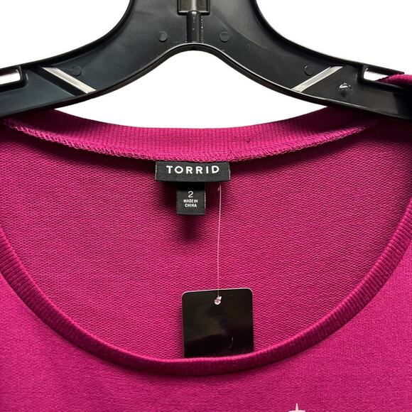 Torrid‎ Graphic Classic Fit Lt Weight French Terry Short Sleeve Sweatshirt - Picture 7 of 8
